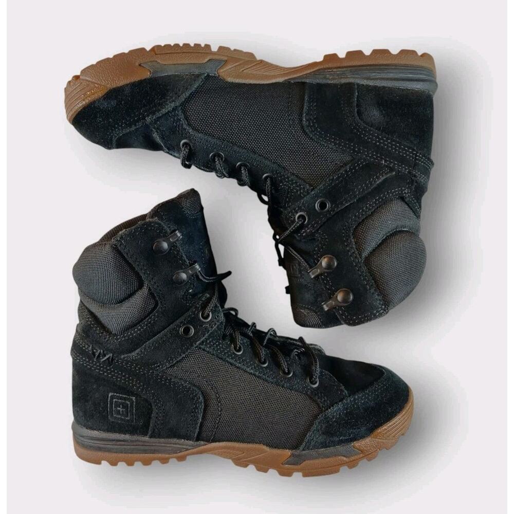 5.11 Tactical Men's Black and Brown Tactical Boots